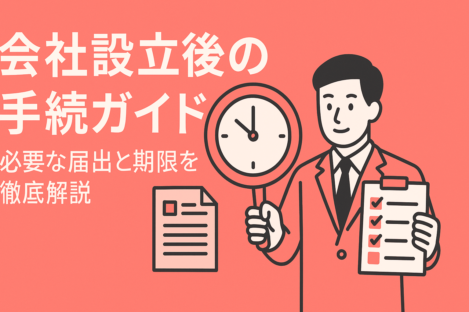 会社設立後の手続ガイド|必要な届出と期限を徹底解説
